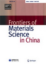 刊名：Frontiers of Materials Science(材料学前沿)<br>浏览次数：2624